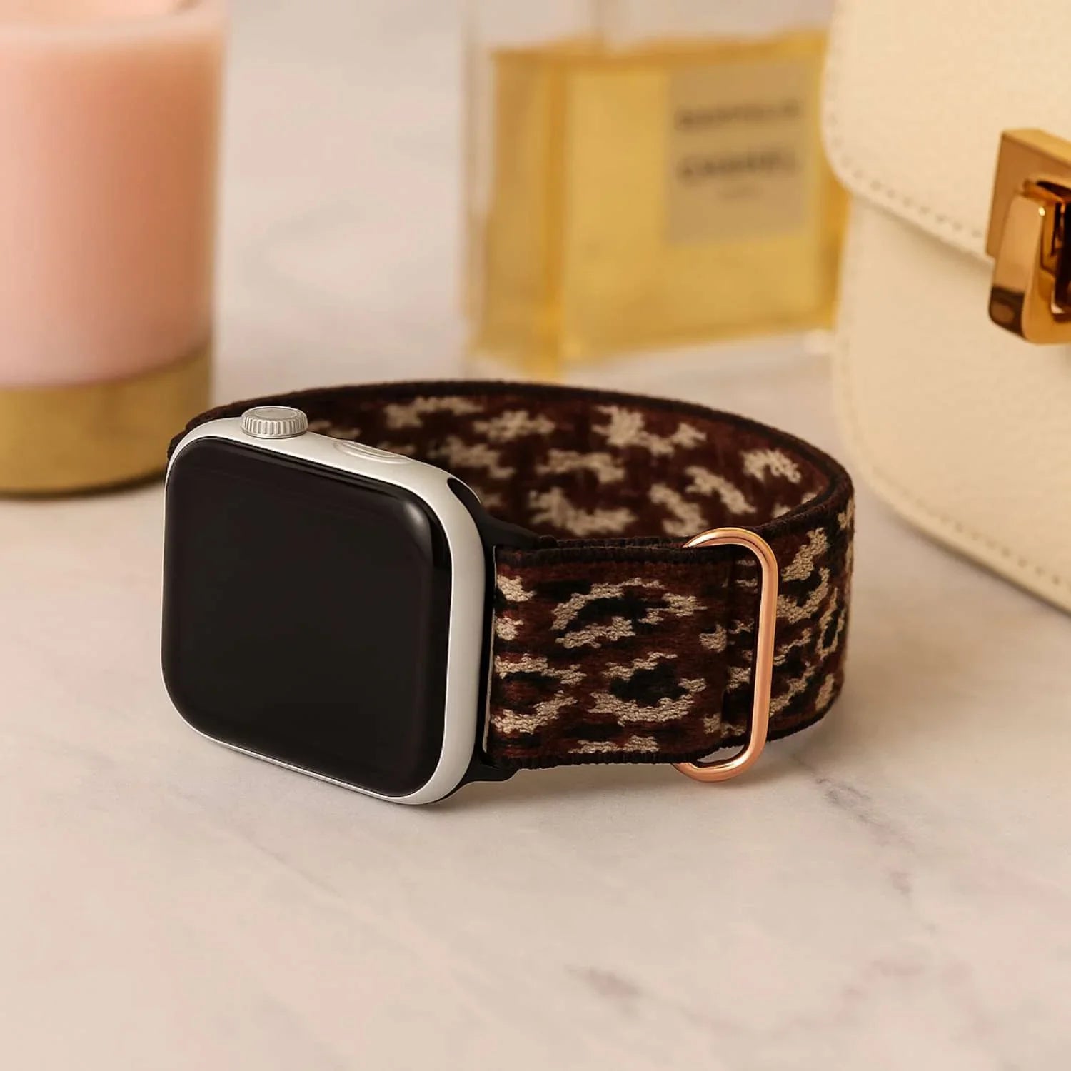 Apple Watch Armband – Nylon – geflochtene Schnalle – Leopard