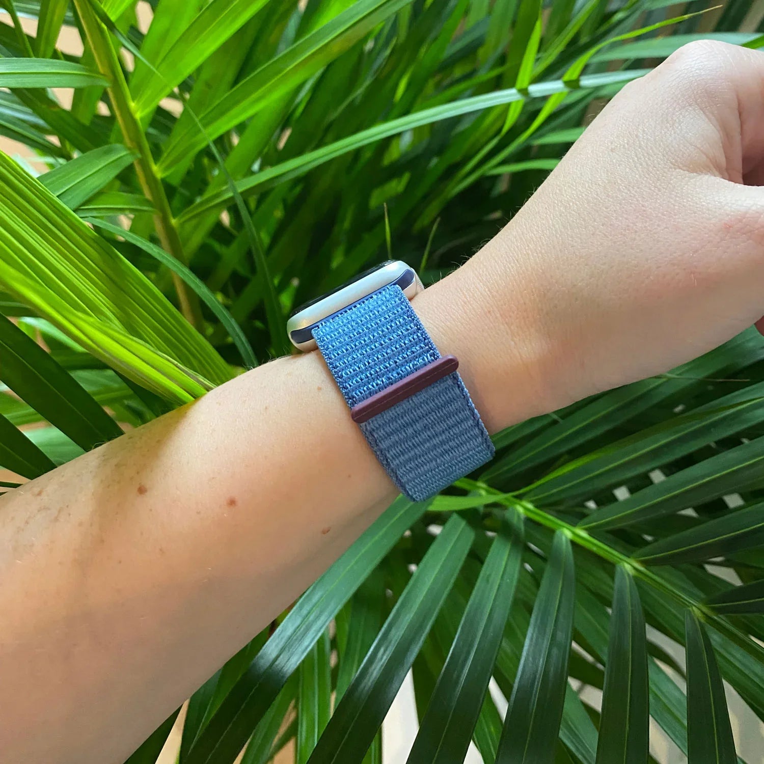 Apple Watch Armband Nexora - gewebt - Nylon - Winterblau