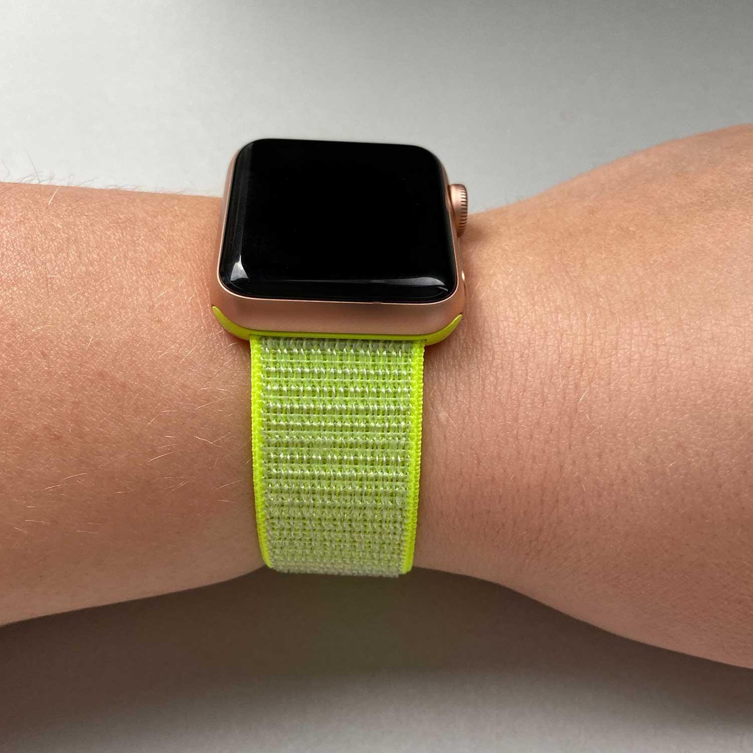 Apple Watch Armband Osvo - gewebt - Nylon - Gelb
