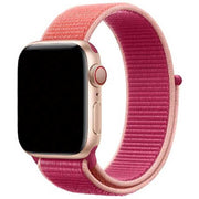 Apple Watch Armband Nexora – gewebt – Nylon – Granatapfel