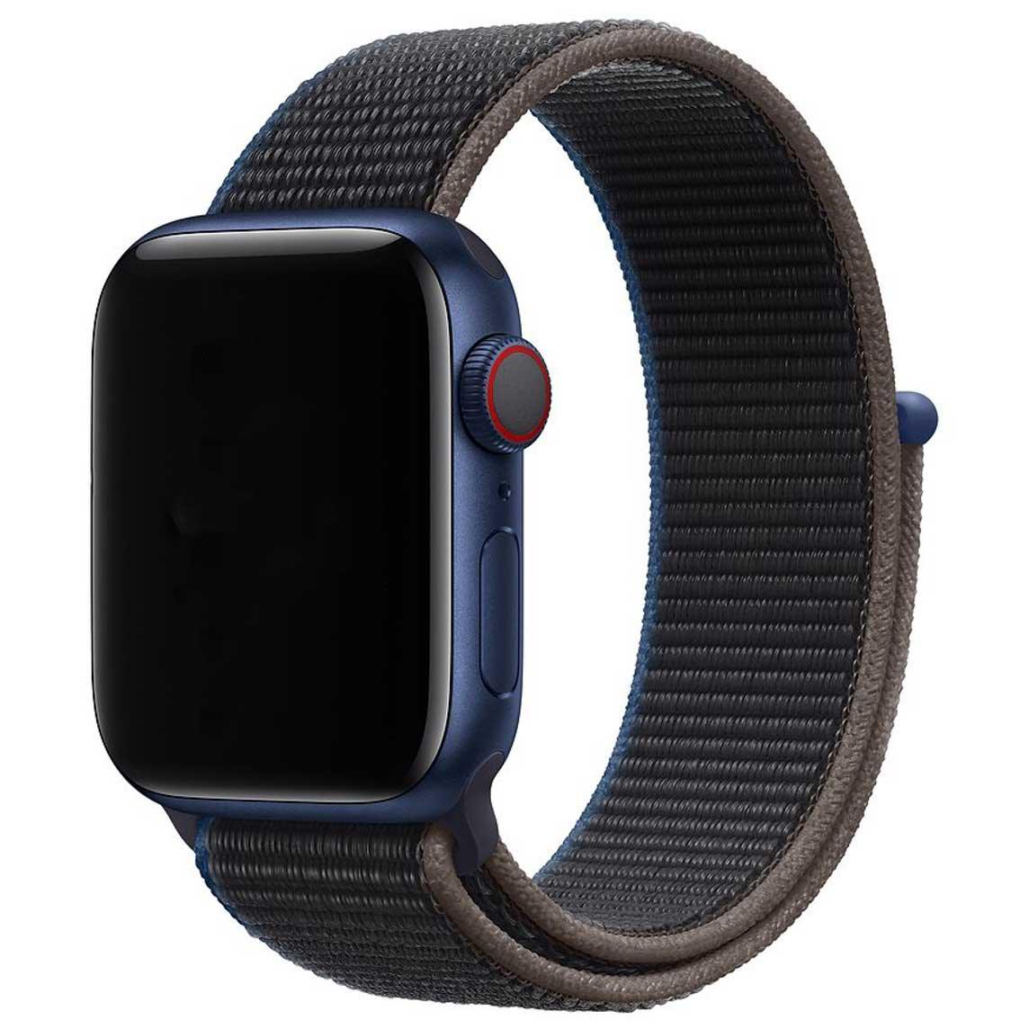 Apple Watch Armband – gewebt – Nylon – Holzkohle