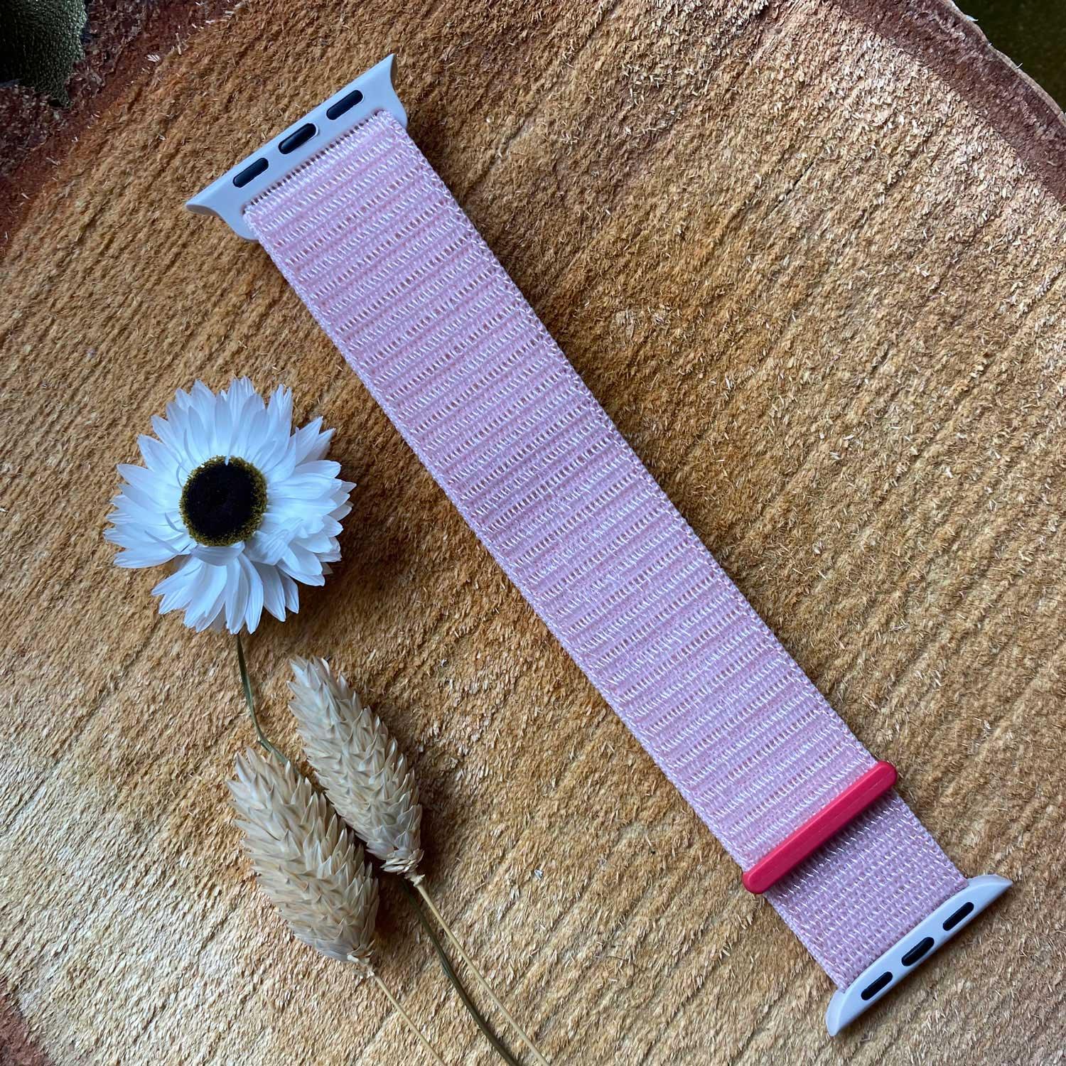 Apple Watch Armband Nexora - gewebt - Nylon - Hellrosa