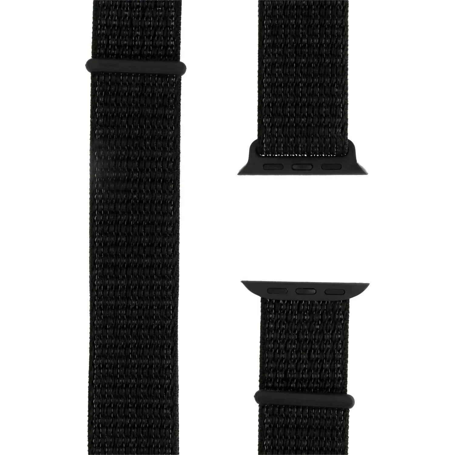 Apple Watch Armband Osvo - gewebt - Nylon - Reflektor Schwarz