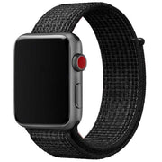 Apple Watch Armband Osvo - gewebt - Nylon - Reflektor Schwarz