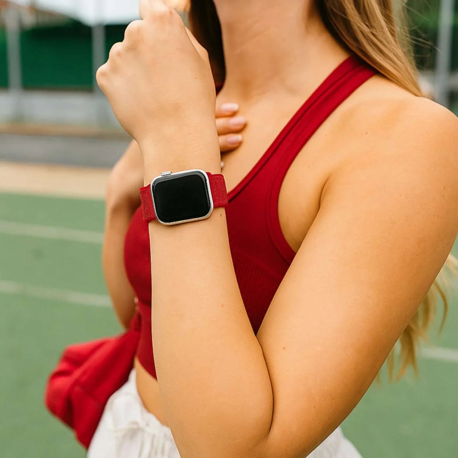 Apple Watch Armband – geflochten – Nylon – Rot