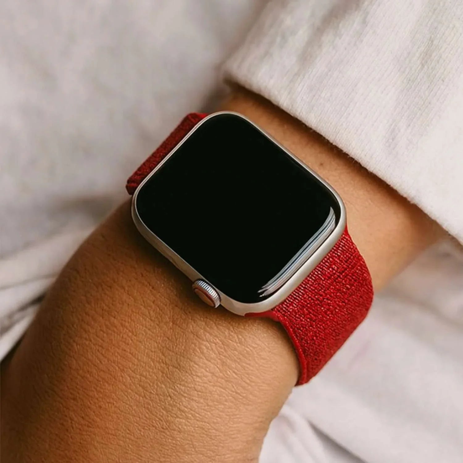 Apple Watch Armband – geflochten – Nylon – Rot