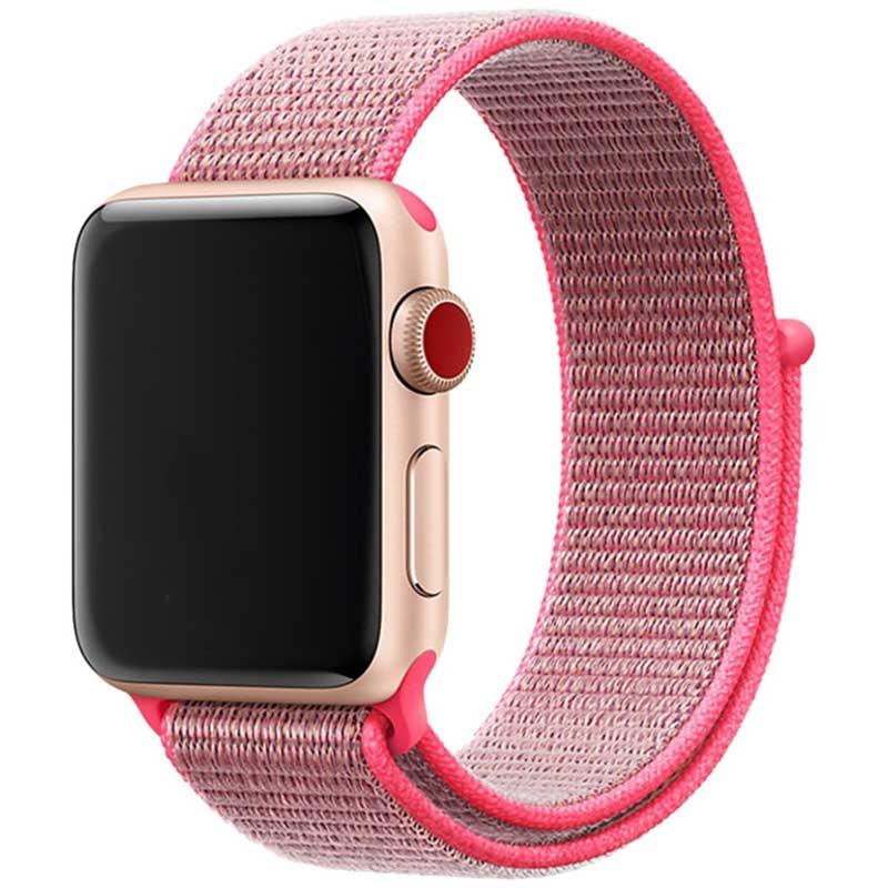 Apple Watch Armband Osvo - gewebt - Nylon - Rosa