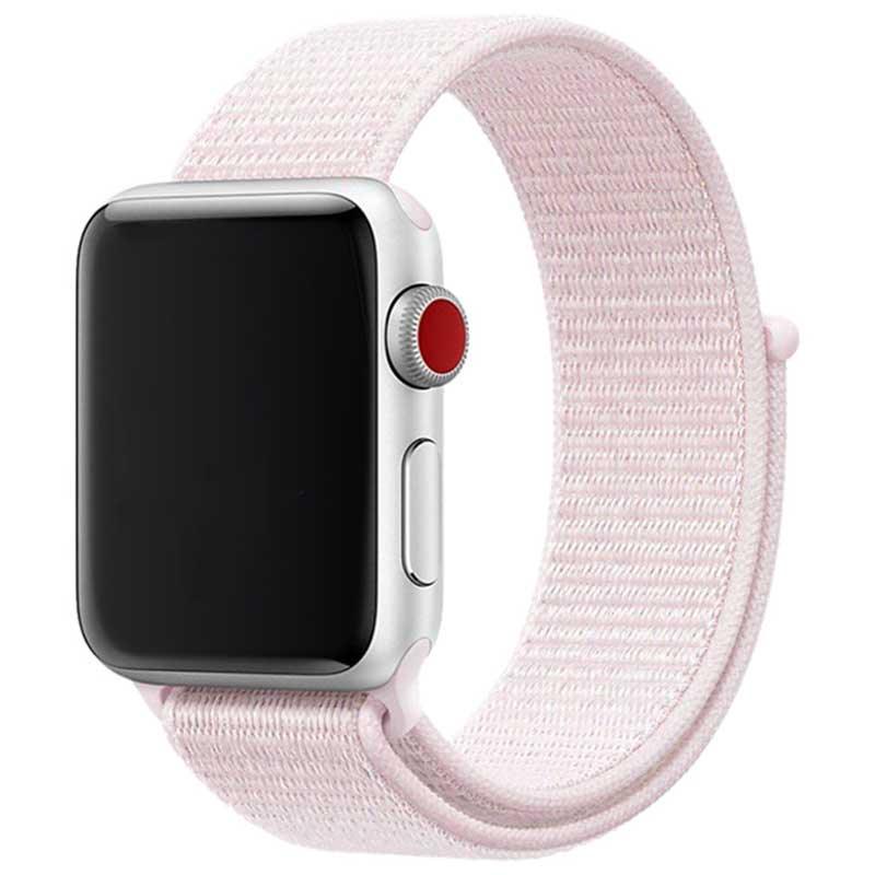 Apple Watch Armband Osvo - gewebt - Nylon - hellrosa