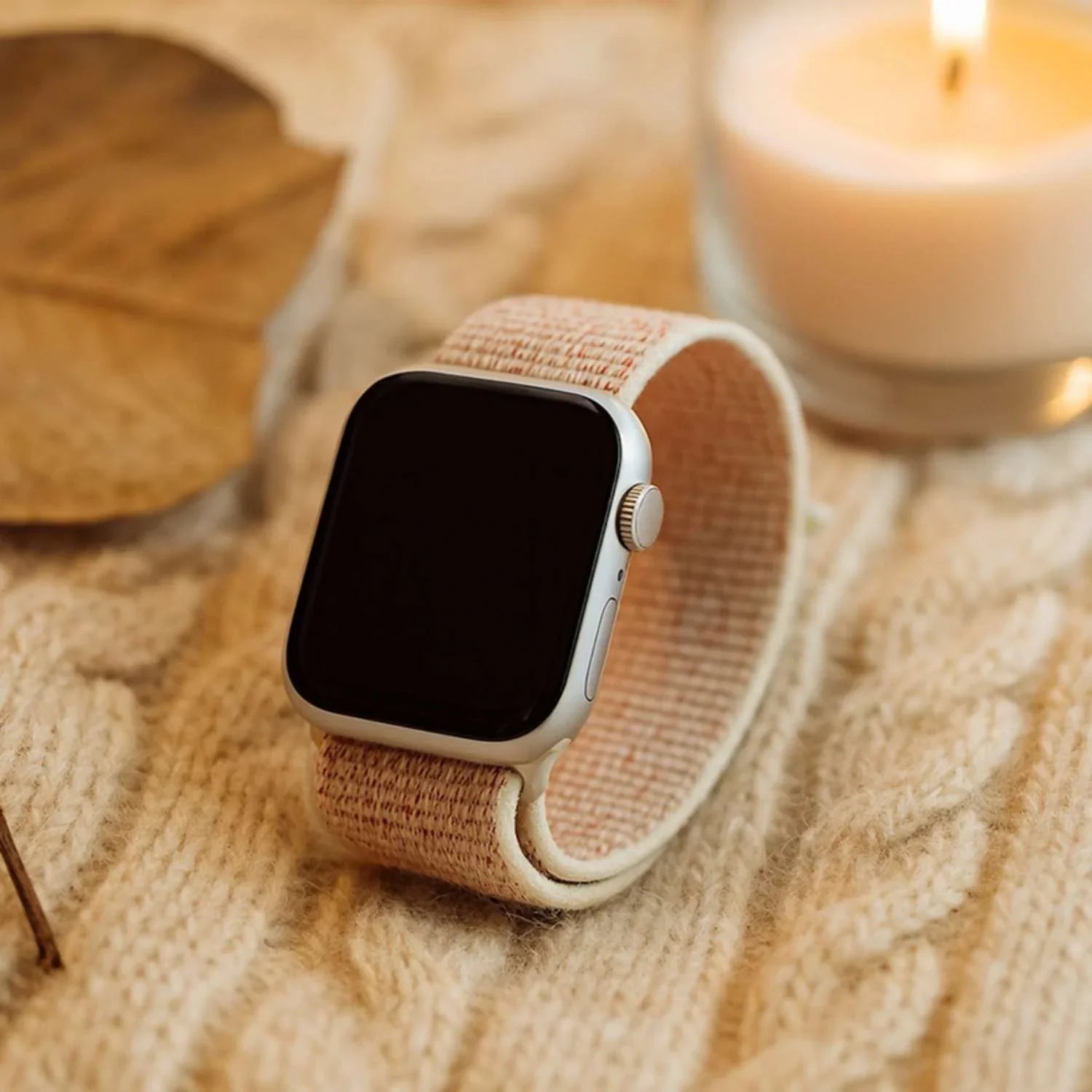 Apple Watch Armband Nexora - gewebt - Nylon - Polarstern bunt