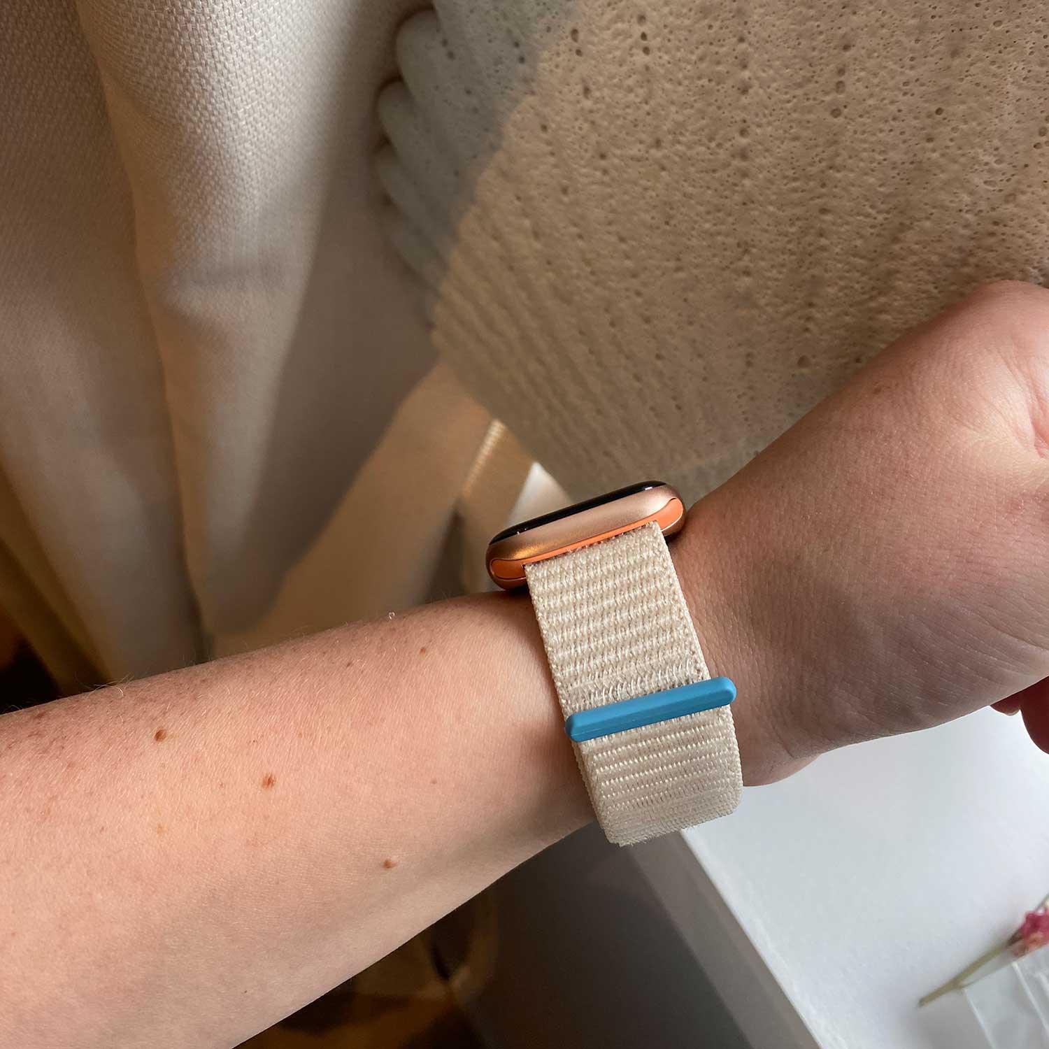 Apple Watch Armband Nexora – gewebt – Nylon – Sternenlicht Orange