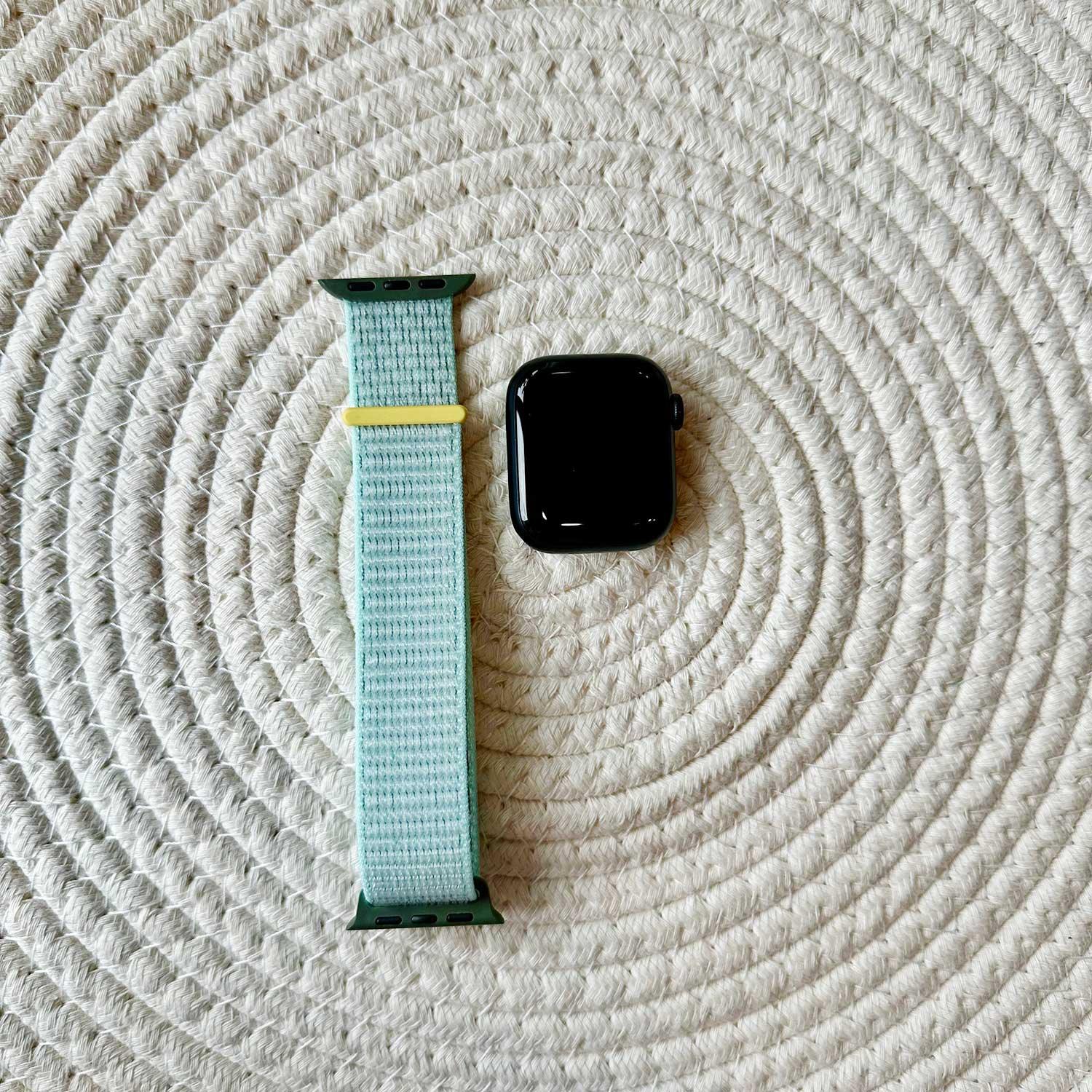 Apple Watch Armband Nexora - gewebt - Nylon - zartes Mintgrün