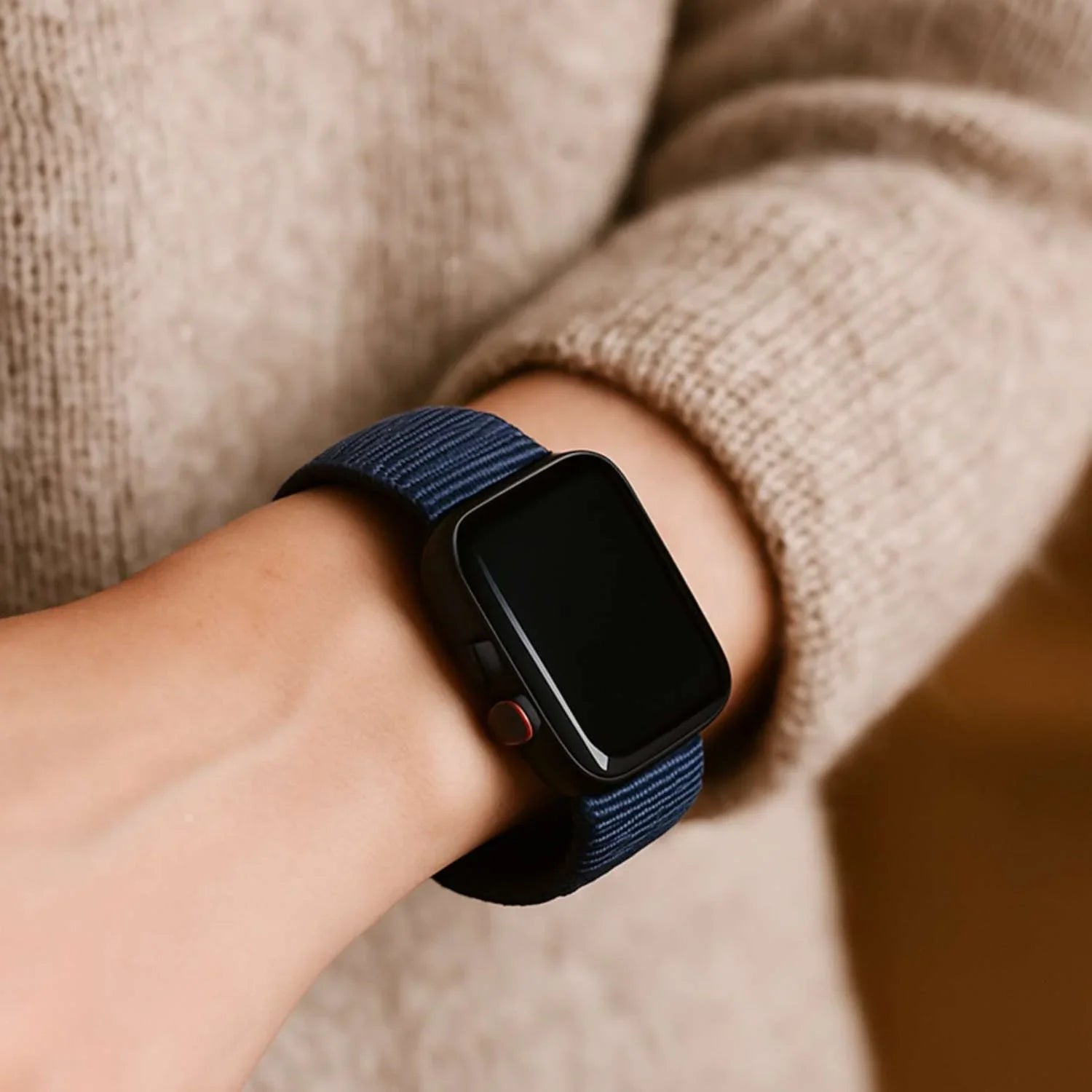 Apple Watch Armband Nexora – gewebt – Nylon – Ozeanblau