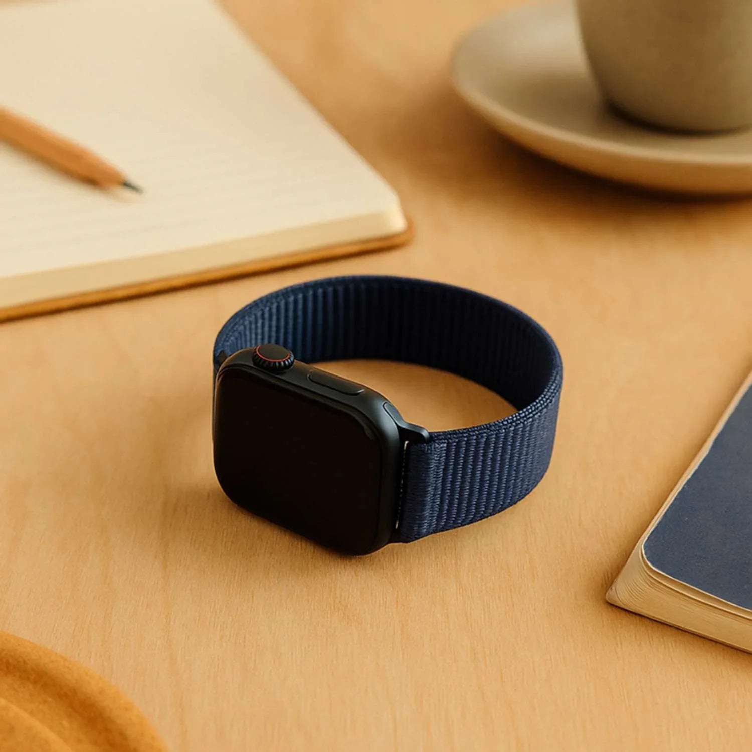 Apple Watch Armband Nexora – gewebt – Nylon – Ozeanblau