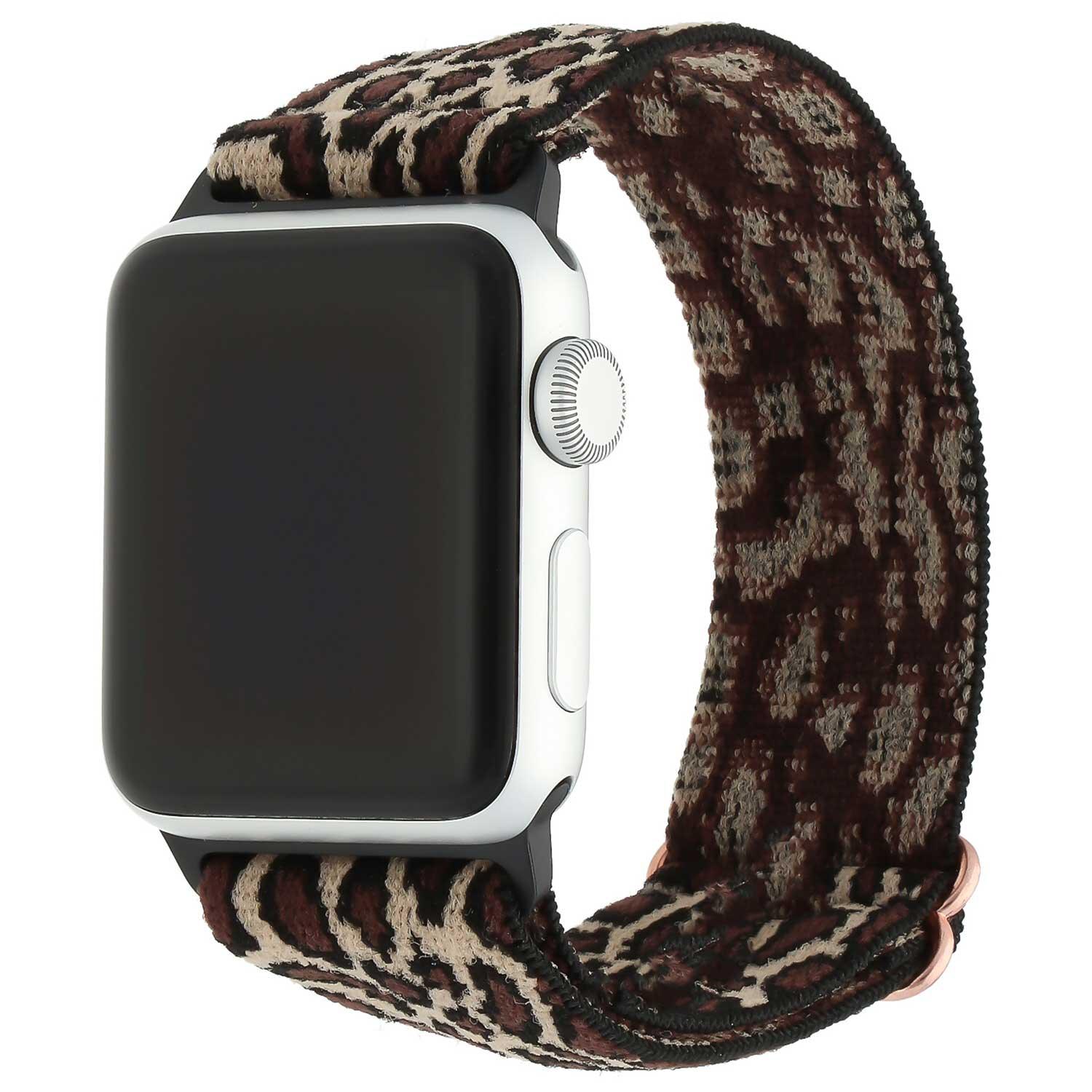 Apple Watch Armband – Nylon – geflochtene Schnalle – Leopard