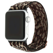Apple Watch Armband – Nylon – geflochtene Schnalle – Leopard