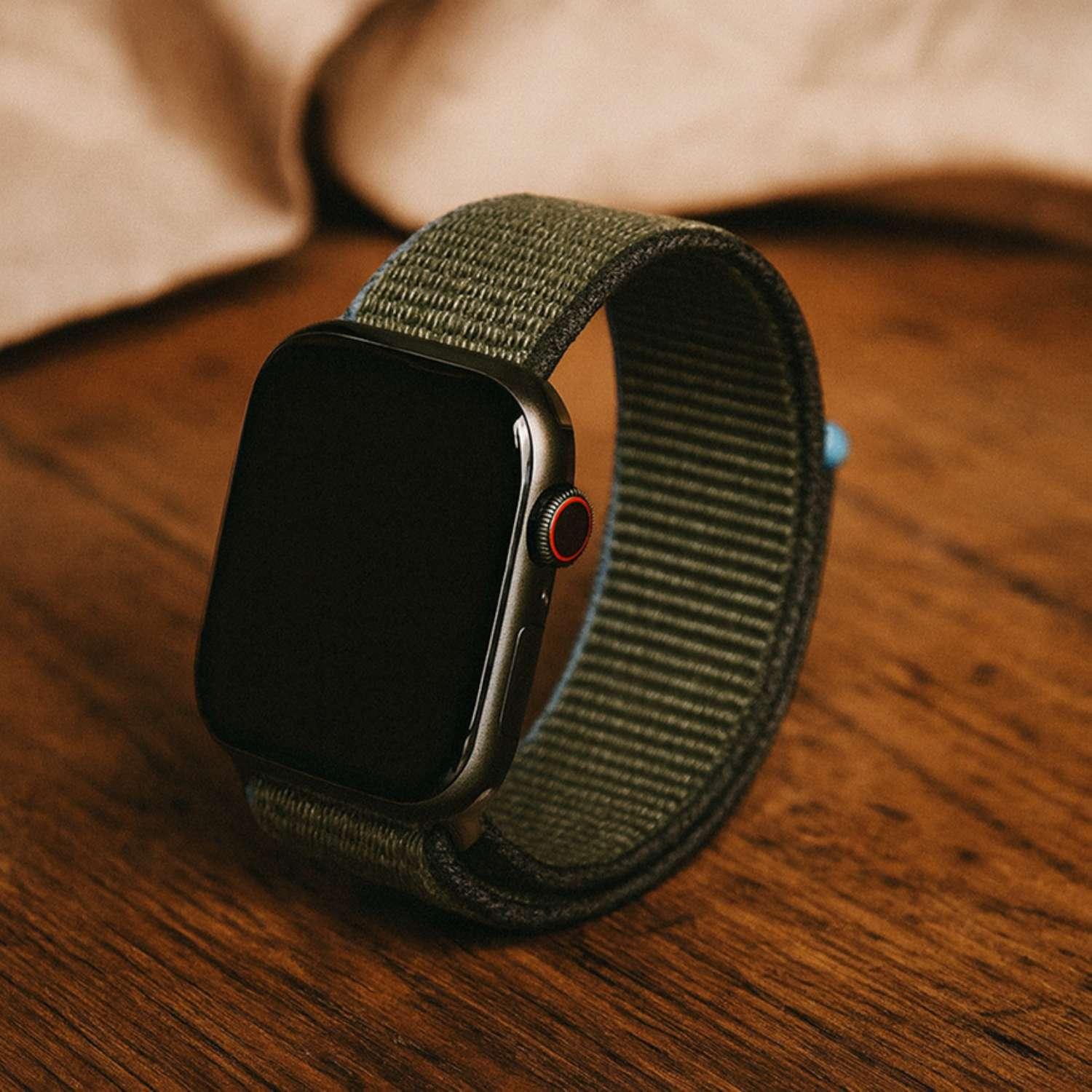 Apple Watch Armband – gewebt – Nylon – Inverness Grün