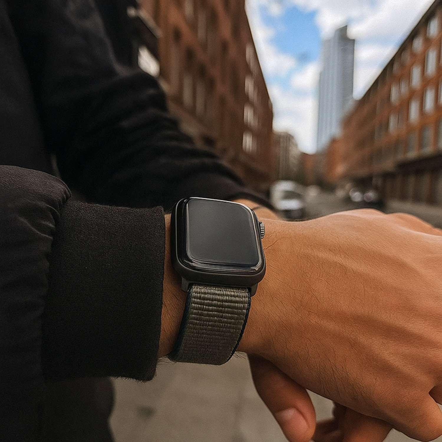 Apple Watch Armband – gewebt – Nylon – Inverness Grün