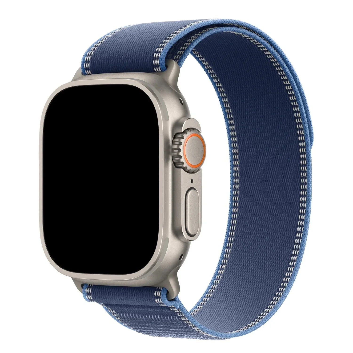 Apple Watch Armband Trail – Nylon – Blau – Hellblau – Silber