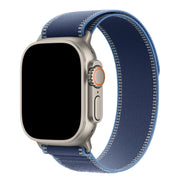 Apple Watch Armband Trail – Nylon – Blau – Hellblau – Silber