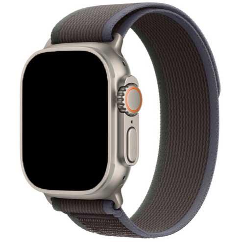 Apple Watch Armband Trail – Nylon – blau-schwarz