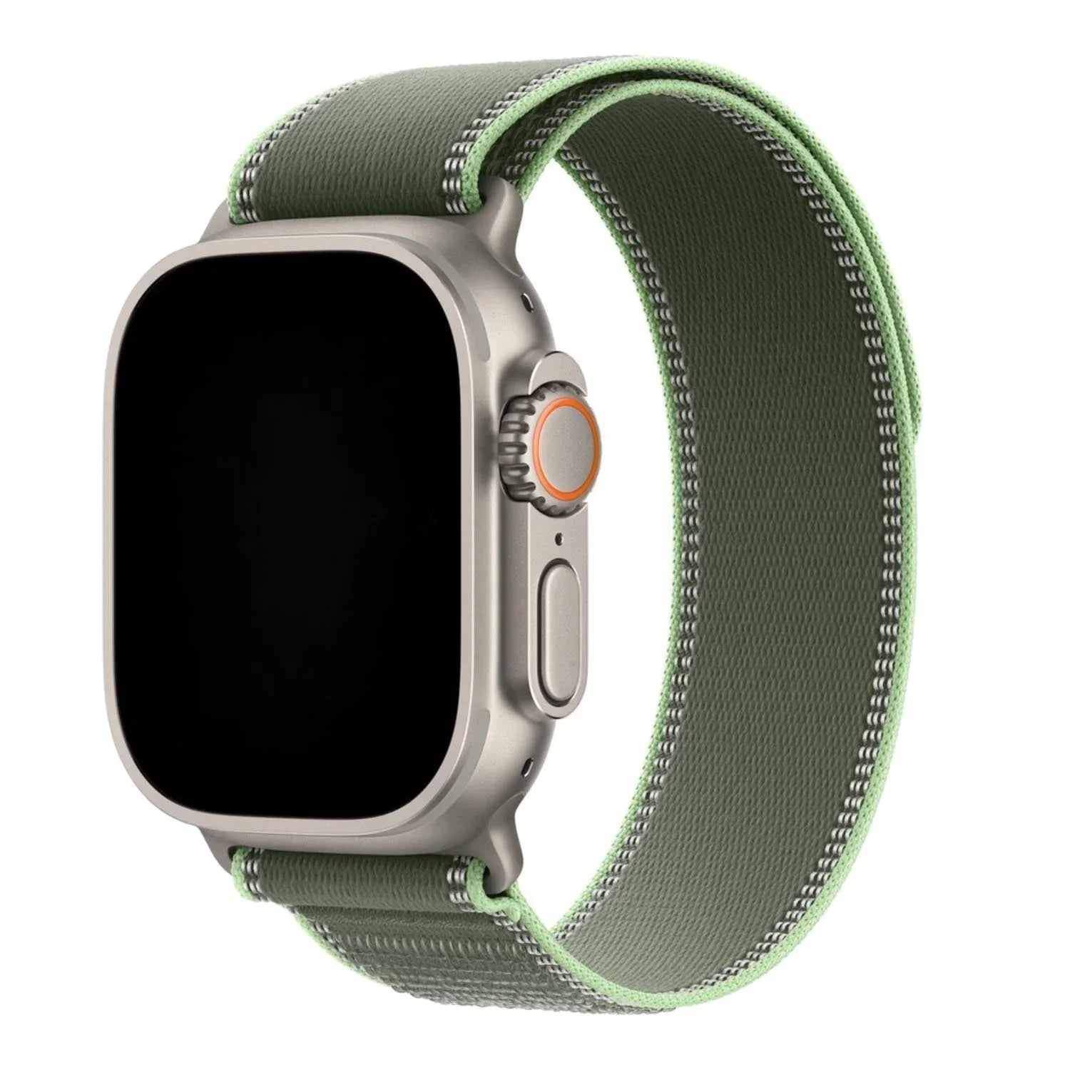 Apple Watch Armband Trail - Nylon - Neon-Grün - Silber