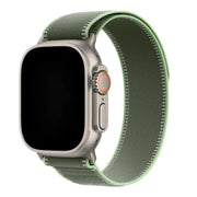Apple Watch Armband Trail - Nylon - Neon-Grün - Silber