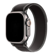 Apple Watch Armband Trail - Nylon - Schwarz Holzkohle - Silber