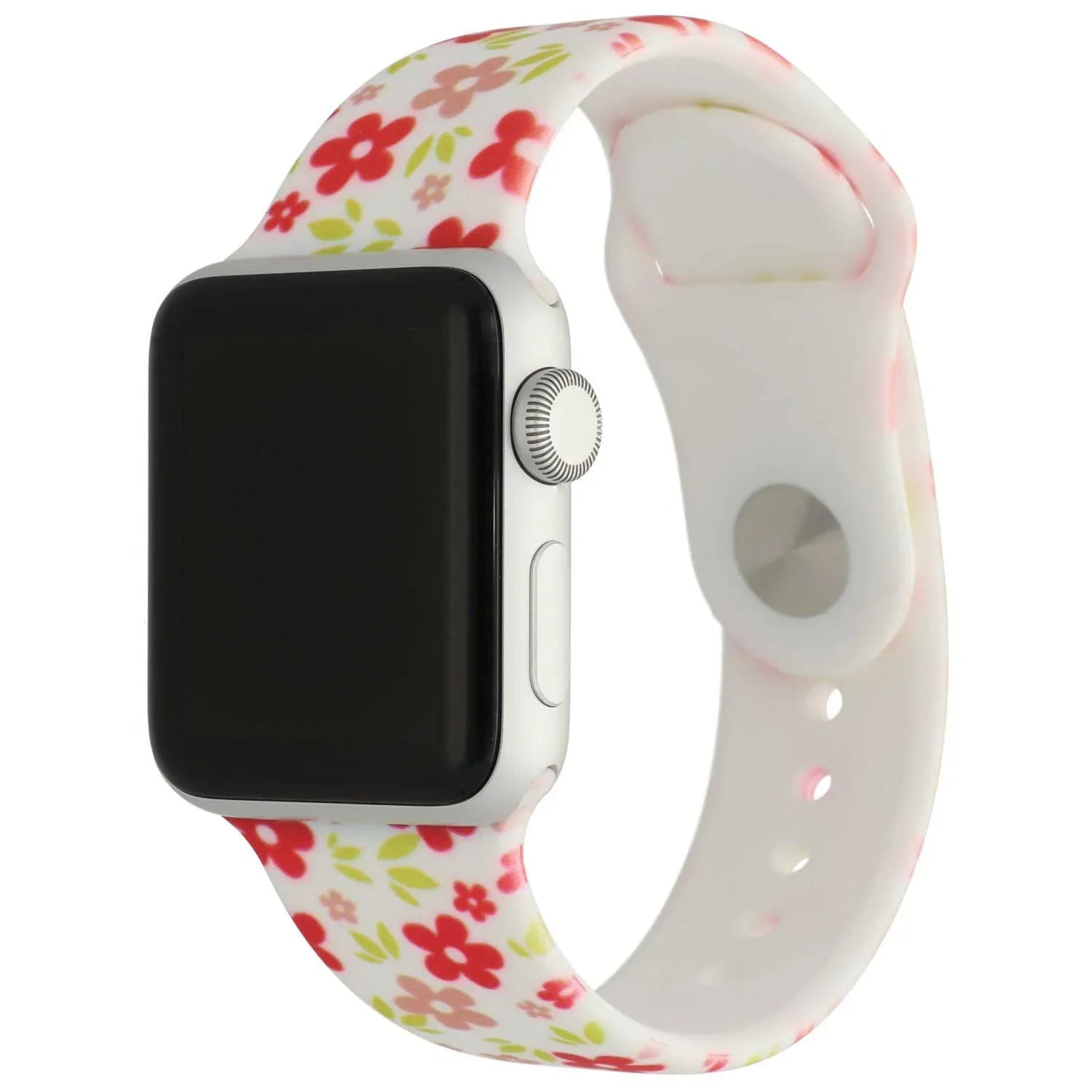 Apple Watch Printarmband – Silikon – Blumen rot
