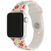 Apple Watch Printarmband – Silikon – Blumen rot