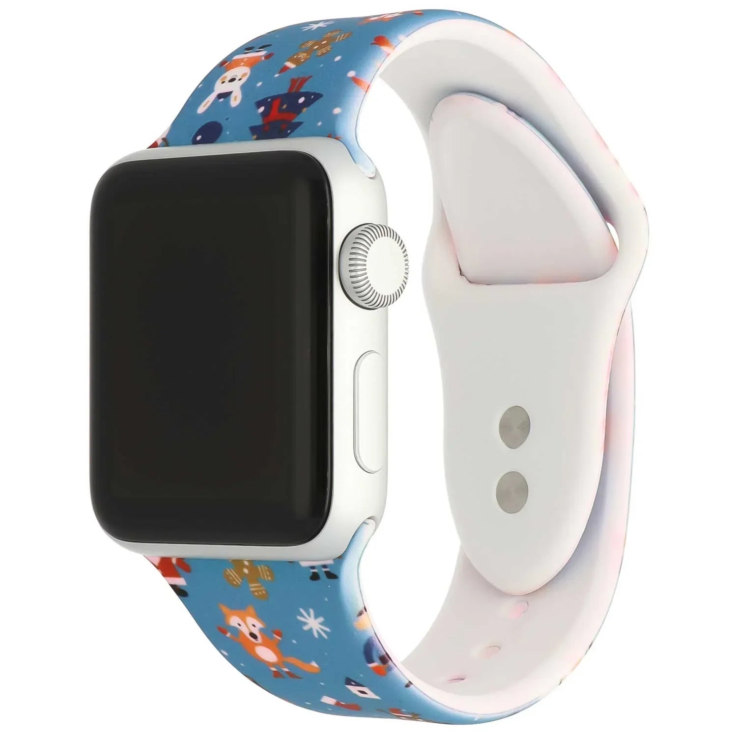 Apple Watch Print-Armband - Silikon - Weihnachten - Blau