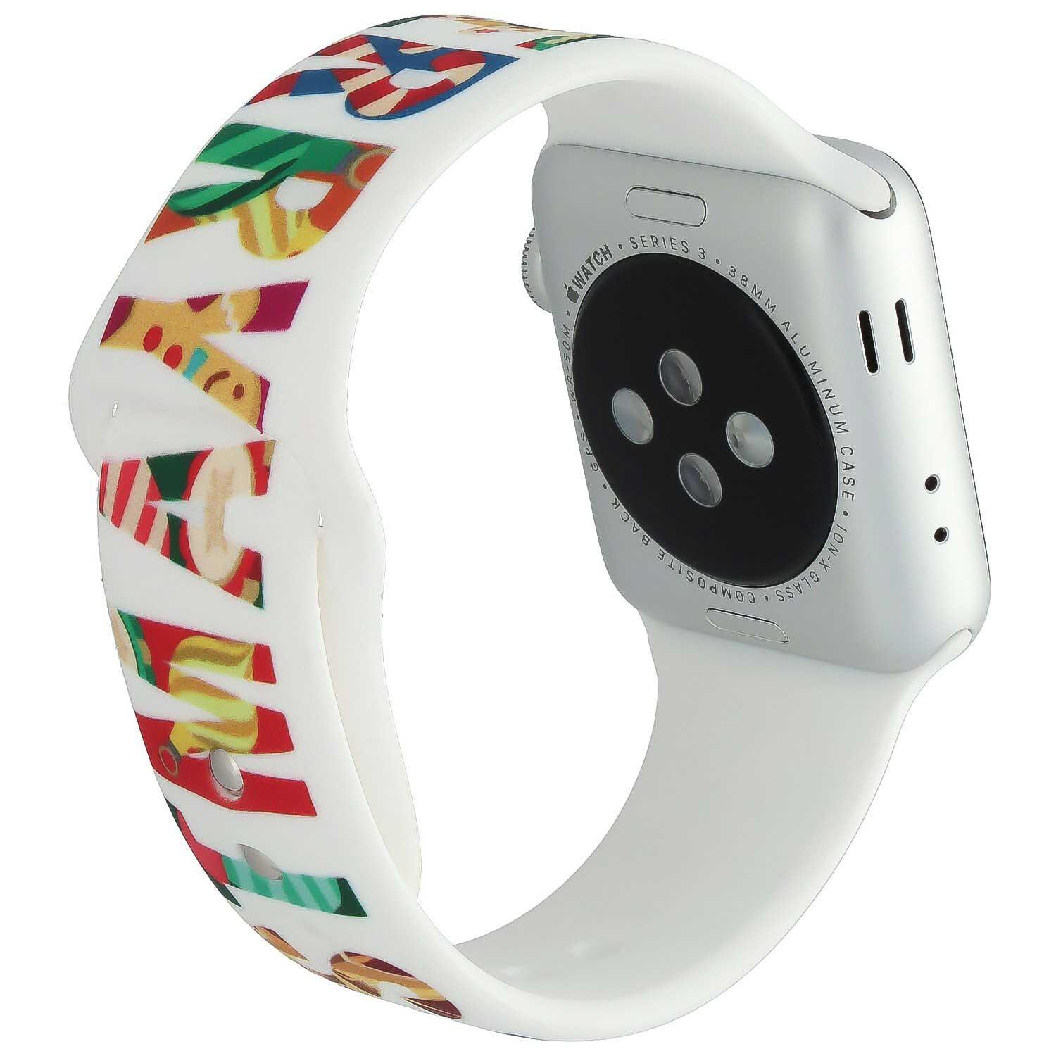 Apple Watch Print-Armband – Silikon – Weihnachten – Merry Christmas