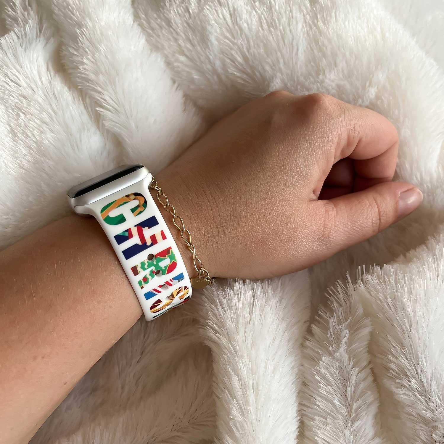 Apple Watch Print-Armband – Silikon – Weihnachten – Merry Christmas