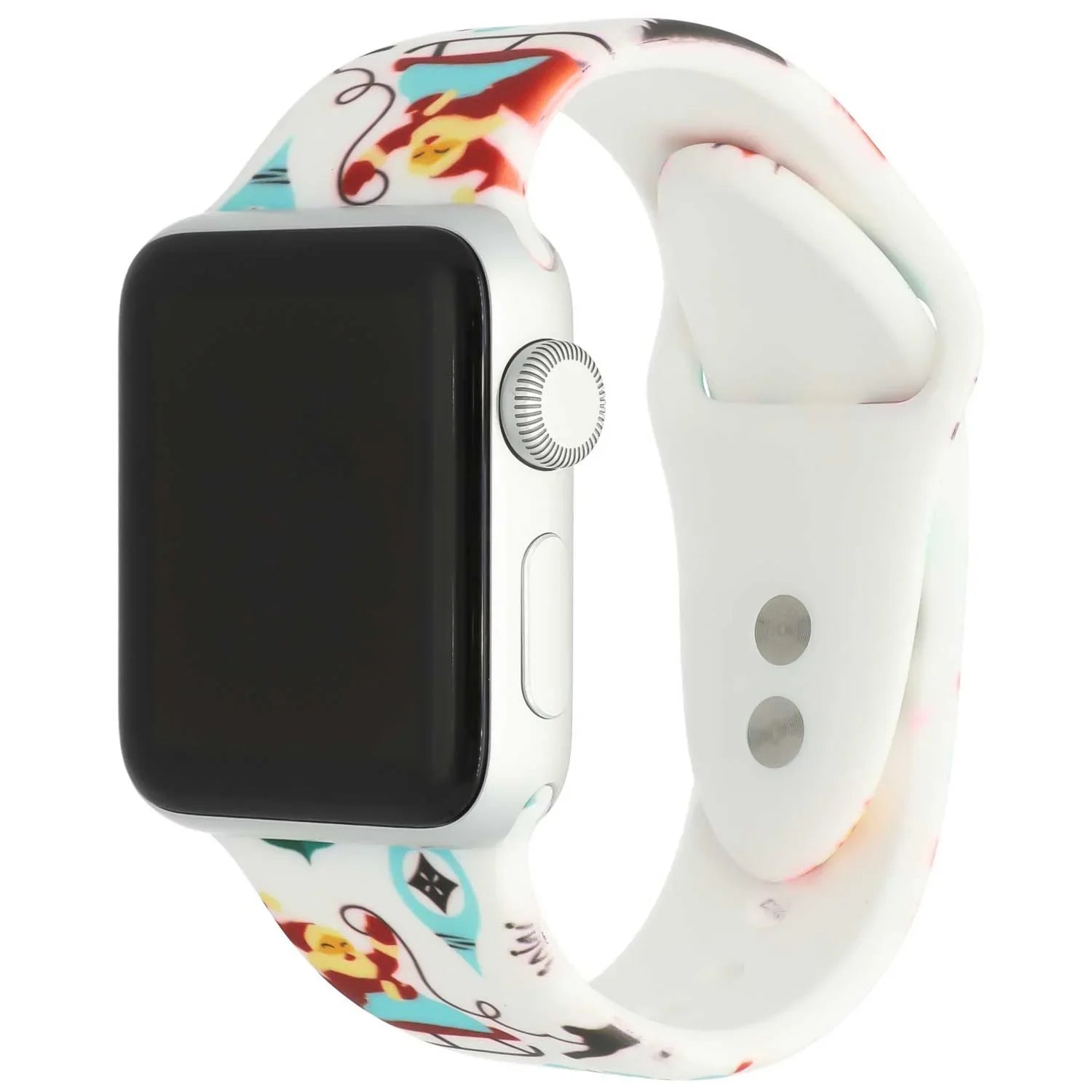 Apple Watch bedrucktes Armband - Silikon - Weihnachten - weiß