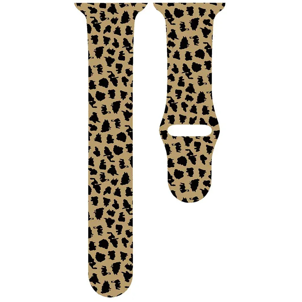 Apple Watch Printarmband – Silikon – Leopard Braun
