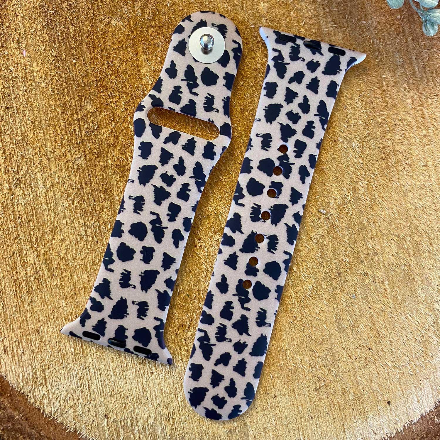 Apple Watch Printarmband – Silikon – Leopard Braun