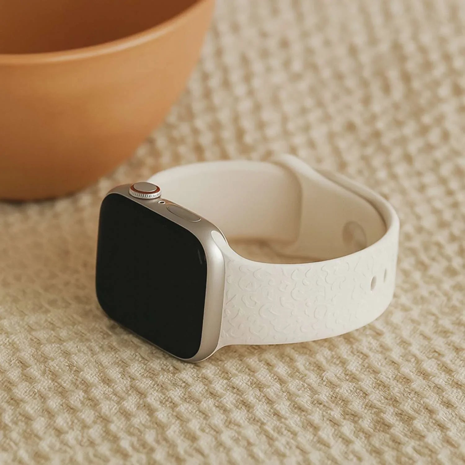 Apple Watch bedrucktes Armband – Silikon – Leopard Sternenlicht