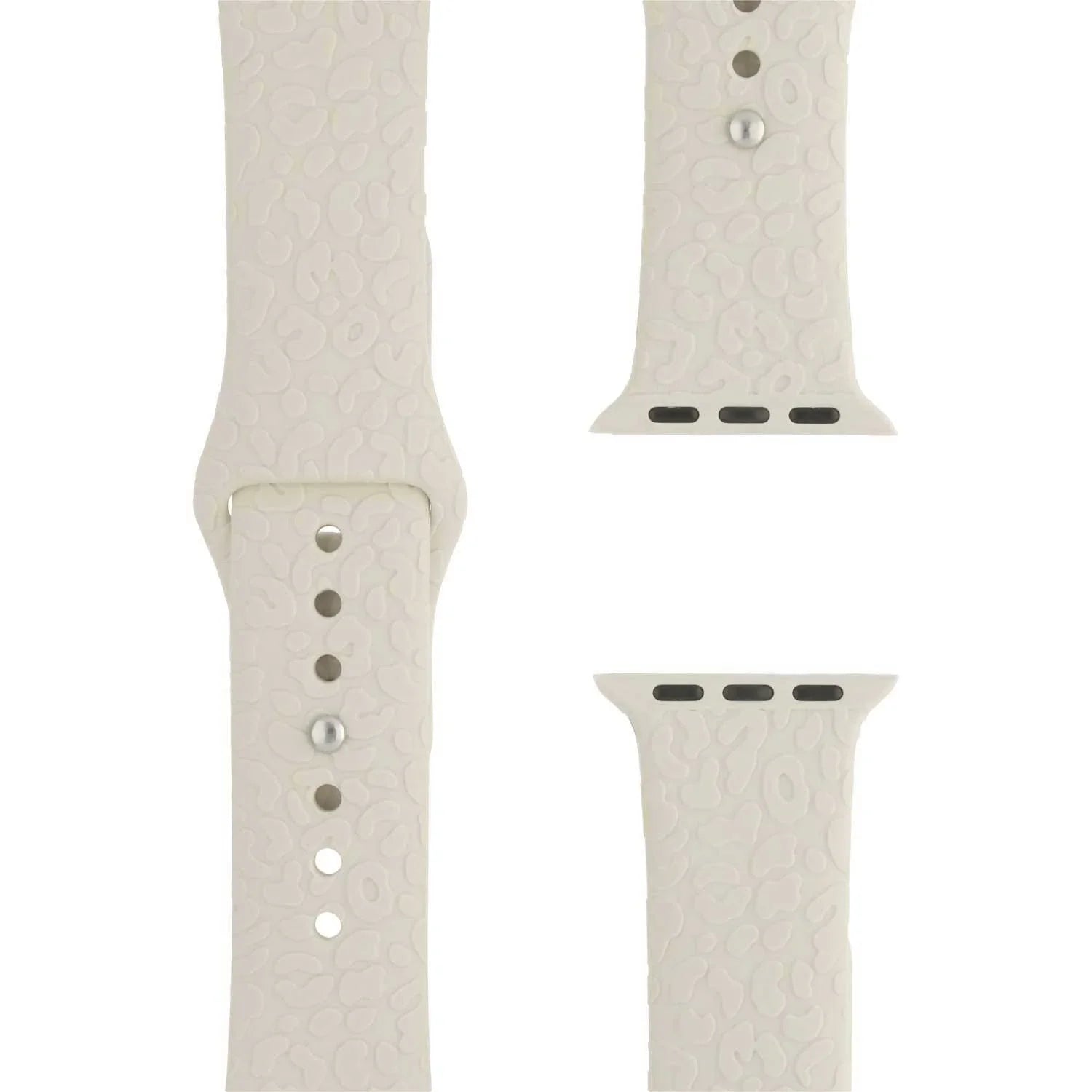 Apple Watch bedrucktes Armband – Silikon – Leopard Sternenlicht