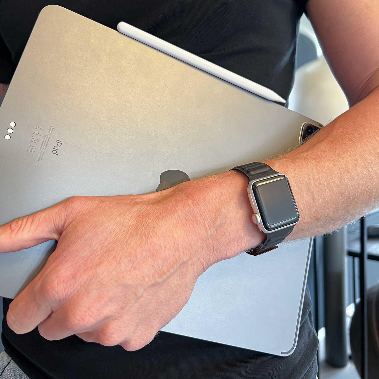 Apple Watch Solo Loop – Silikon – Schwarz
