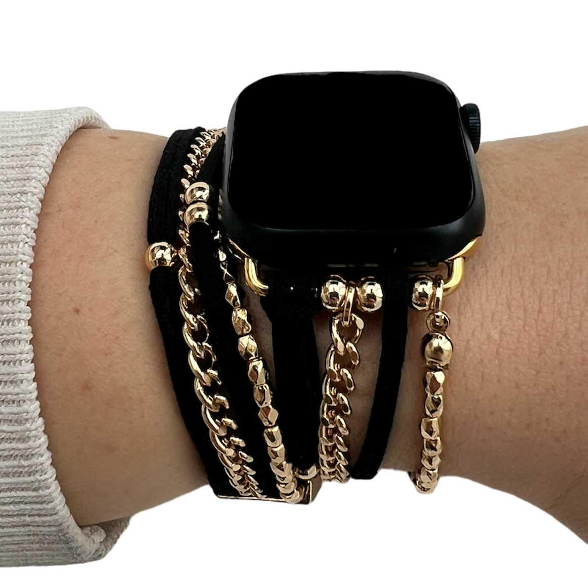 Apple Watch Armband – Schmuck – Nancy Schwarz Gold