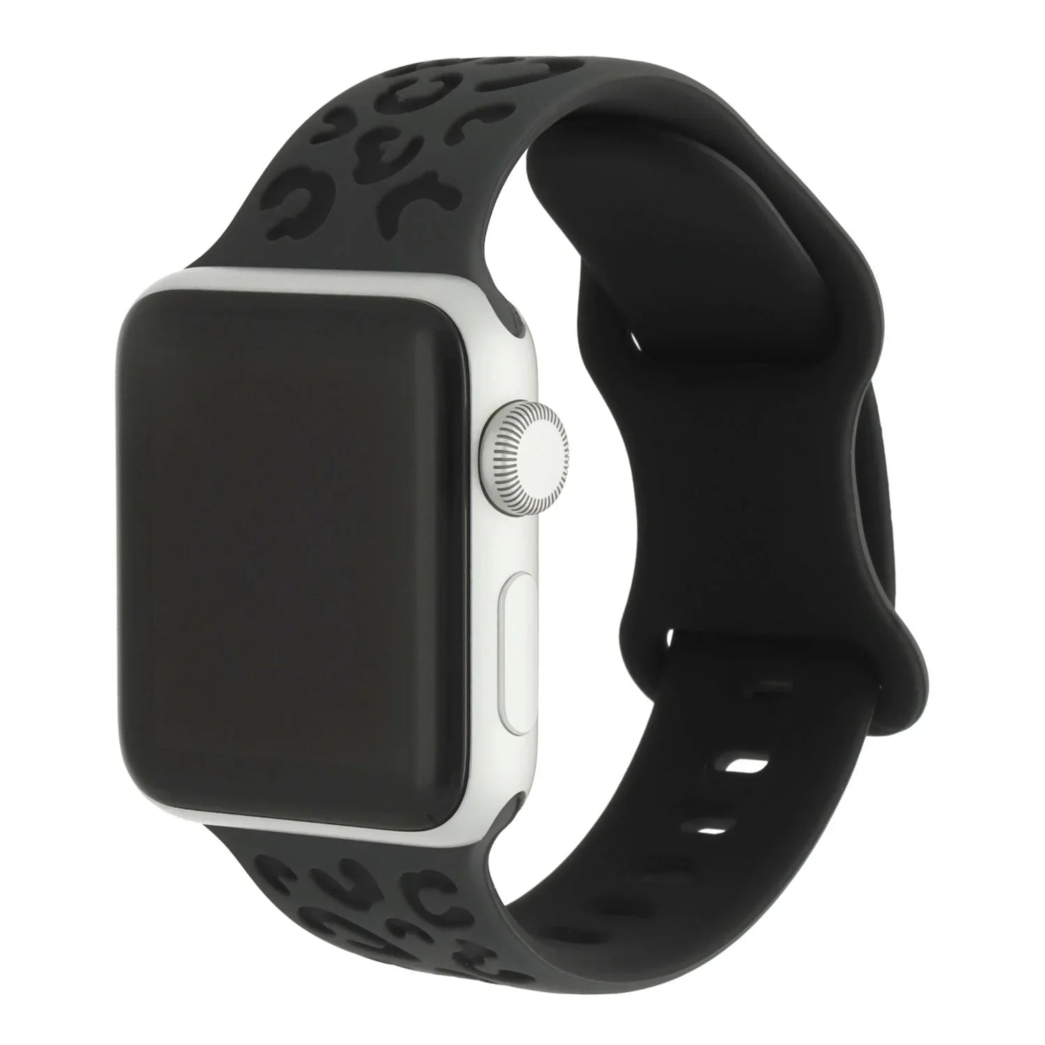 Apple Watch Wild Armband – Silikon – Schwarz Tieforange