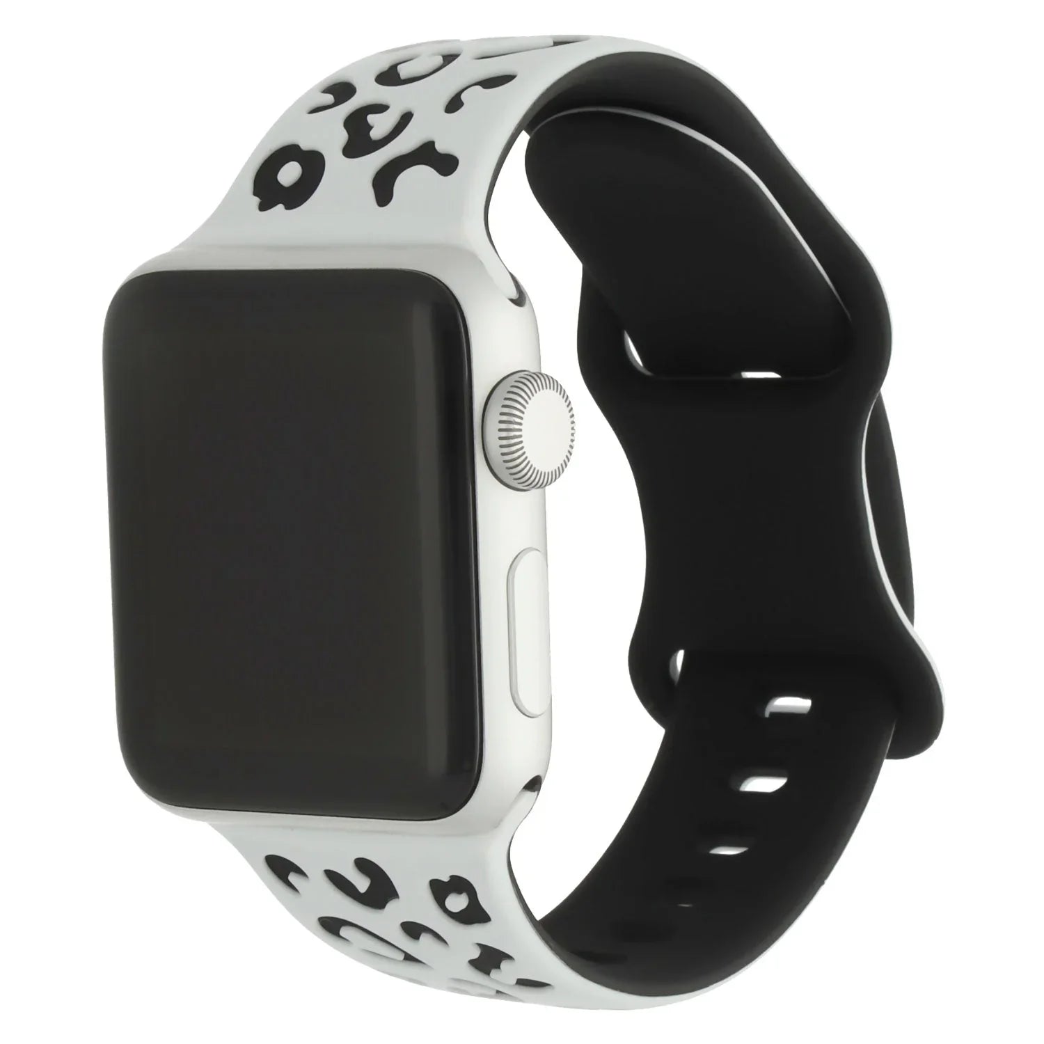 Apple Watch Wild Armband – Silikon – Weiß Schwarz
