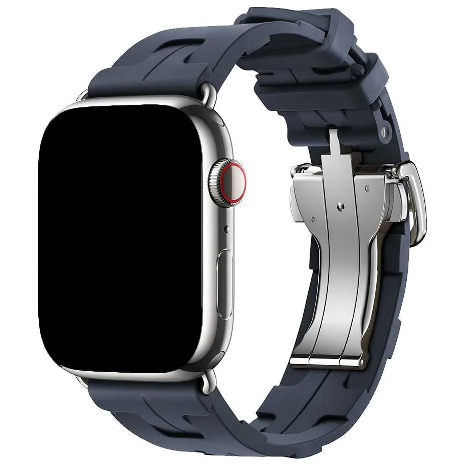 Apple Watch Armband Kilim - Silikon - Blau