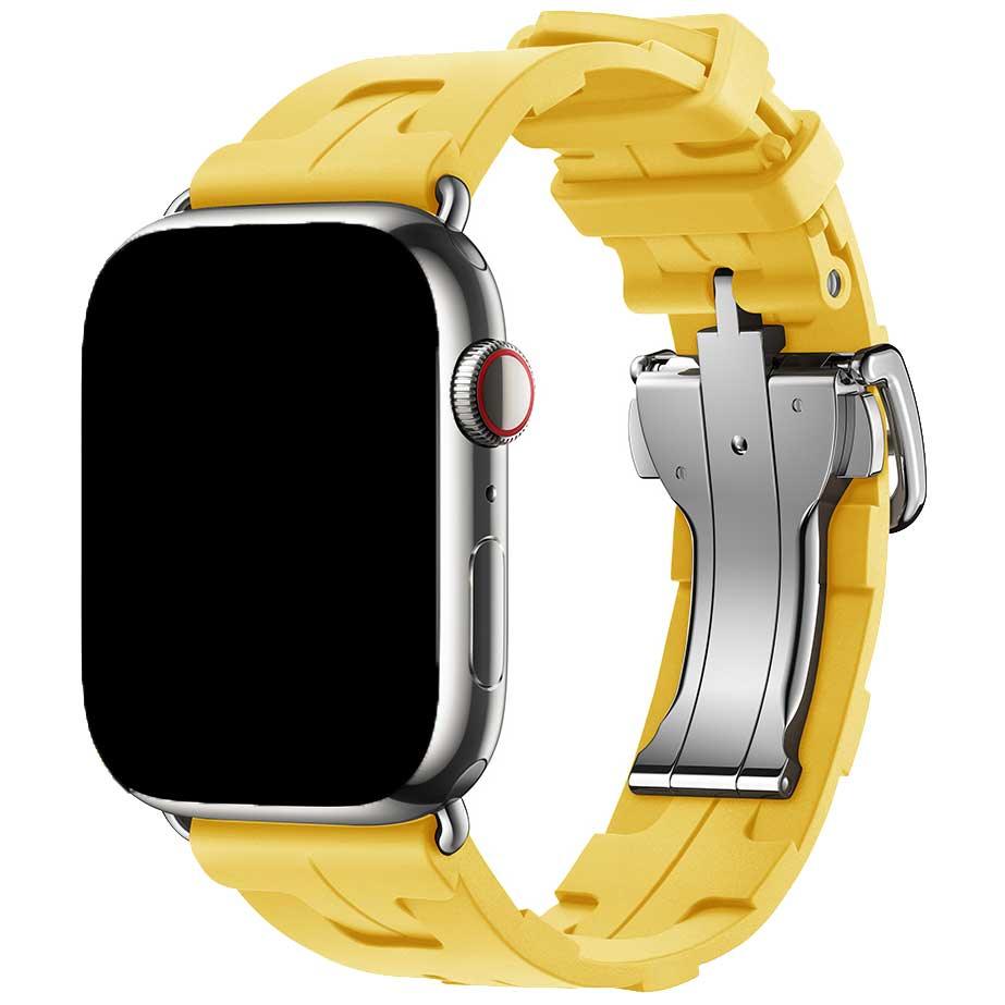 Apple Watch Armband Kilim - Silikon - Gelb