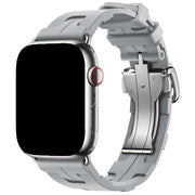 Apple Watch Armband Kilim - Silikon - Grau