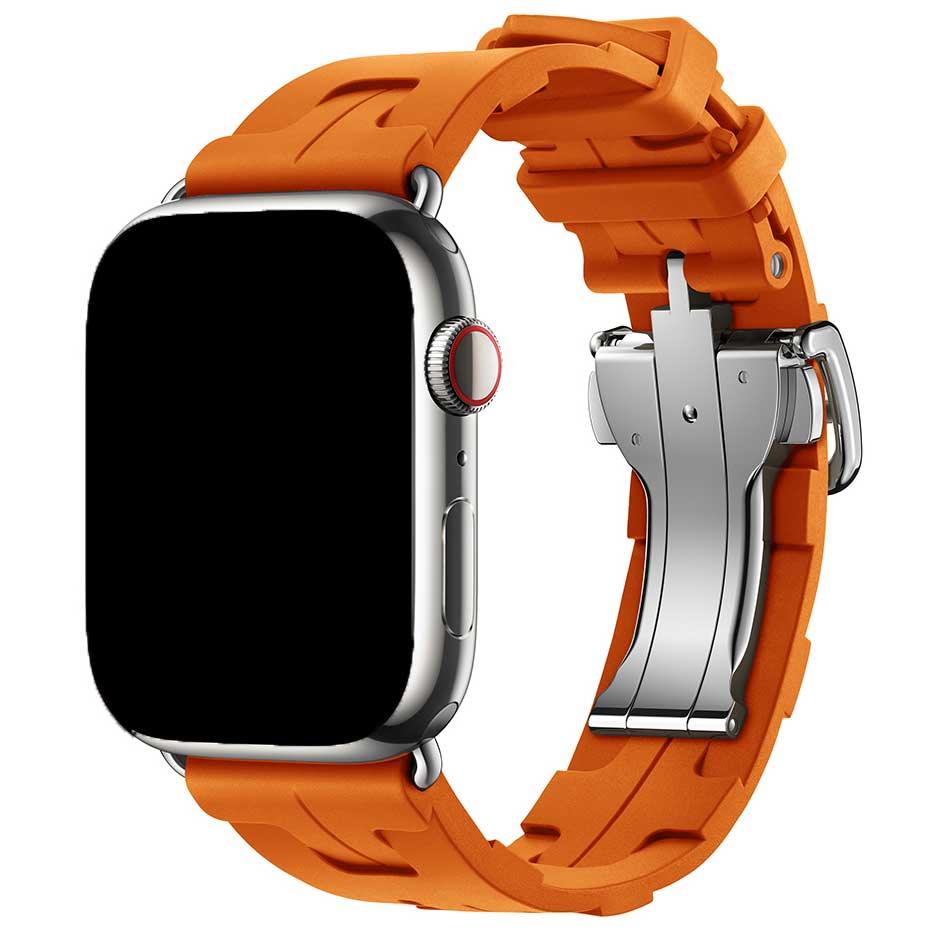 Apple Watch Armband Kilim - Silikon - Orange