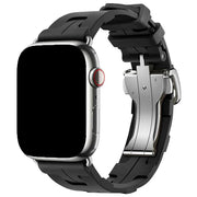 Apple Watch Armband Kilim - Silikon - Schwarz