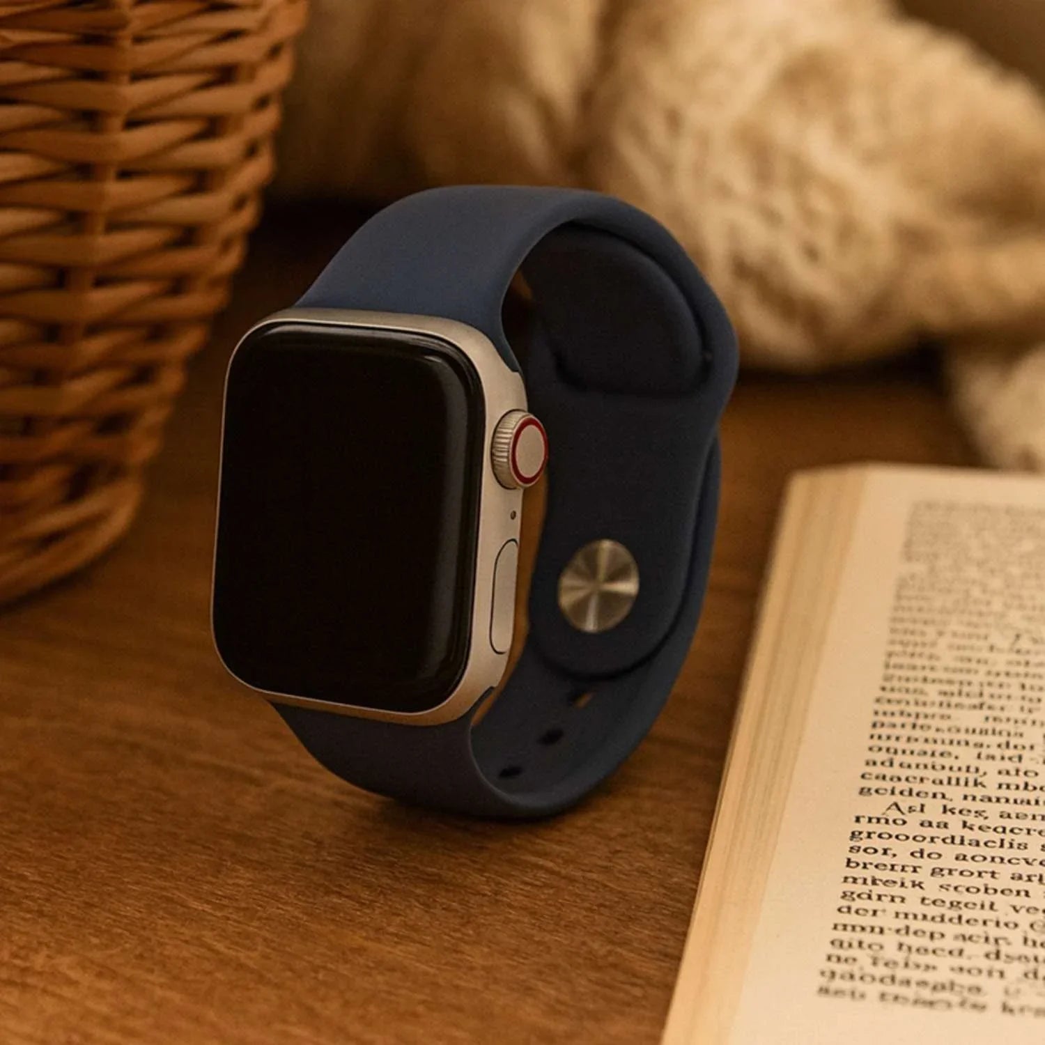 Apple Watch Armband Ovaro - Silikon - Denimblau