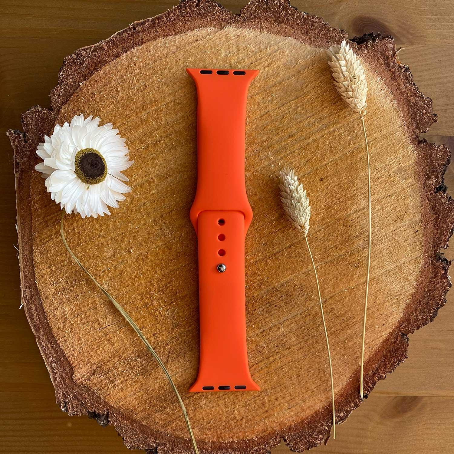 Apple Watch Armband Vyon - Silikon - Aprikose