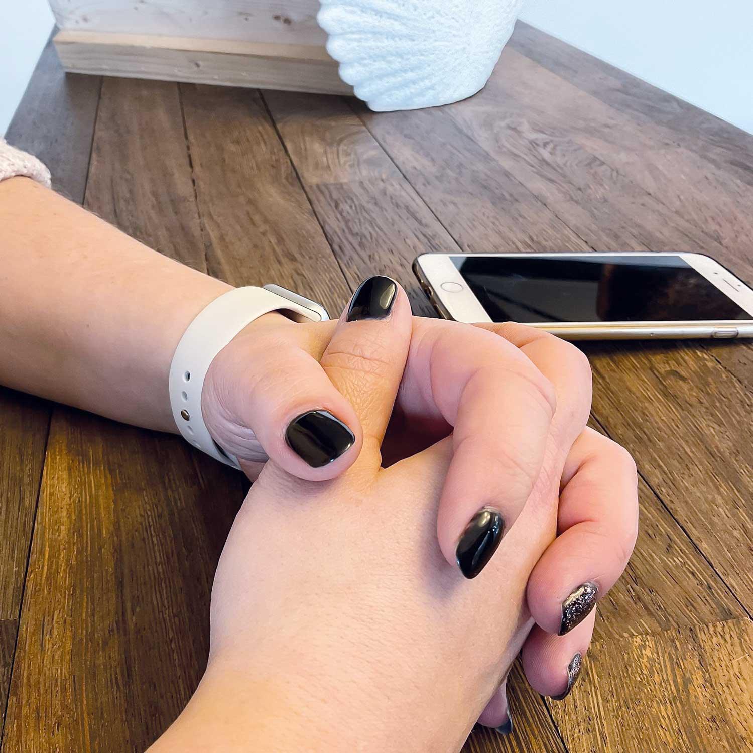 Apple Watch Armband Teyra - Silikon - Antikweiß