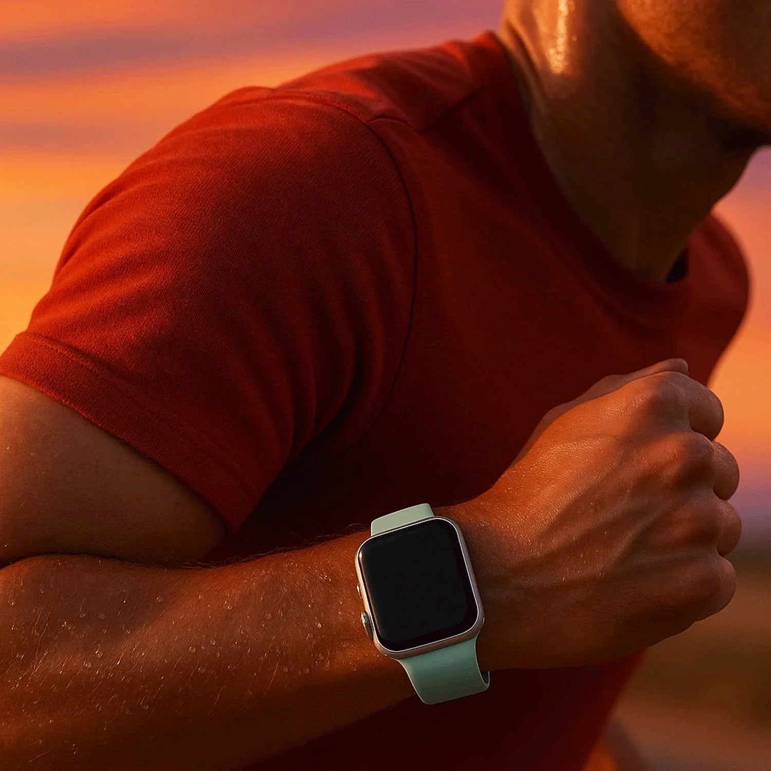 Apple Watch Armband Ovaro - Silikon - Aquamarin